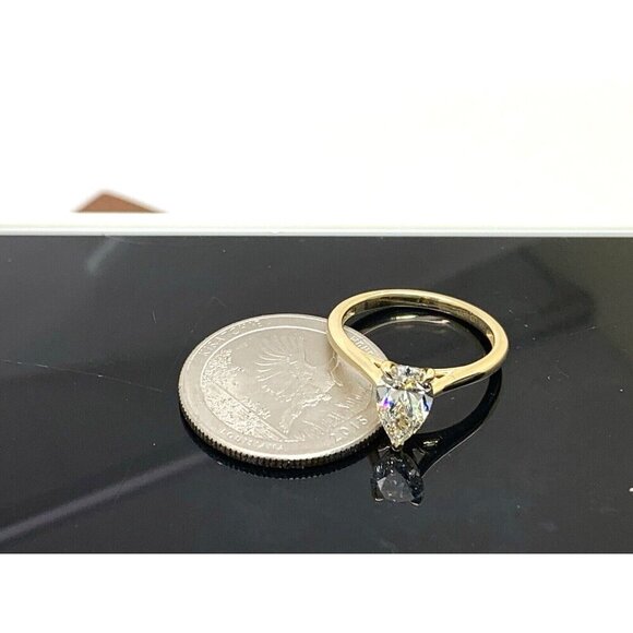 Unique Moments Engagement Ring Lab Created 1 Carat Diamond 14k Yellow Go… - Picture 14 of 14